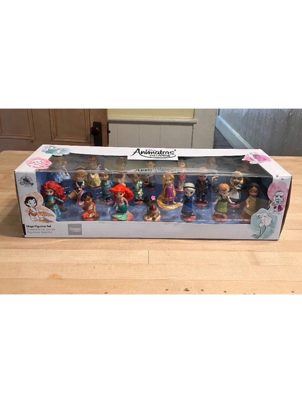 Disney Animators Collection Mega Figurine Set Princesses 20 Pieces White AN NIB